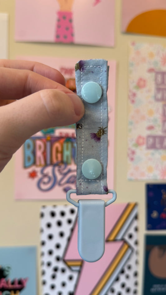 Blue Scottish thistle Tubie clips