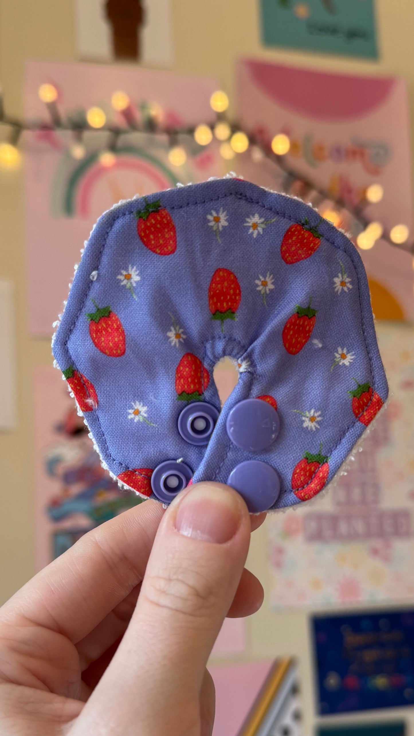 5pc cute rainbows, hearts and pink Tubie pad multipack  collection