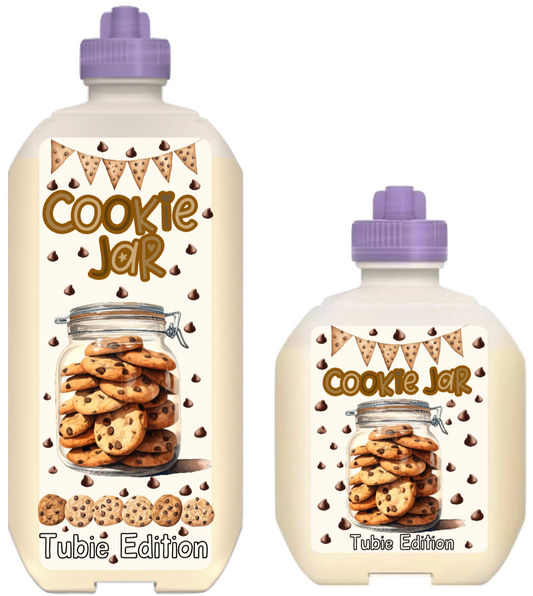 Nestle Peptamen Cookies jar tubie edition - Foodie al tubie feed bottle stickers