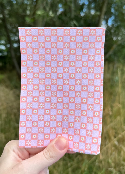 Pink checkered cute pastel tubie tape collection