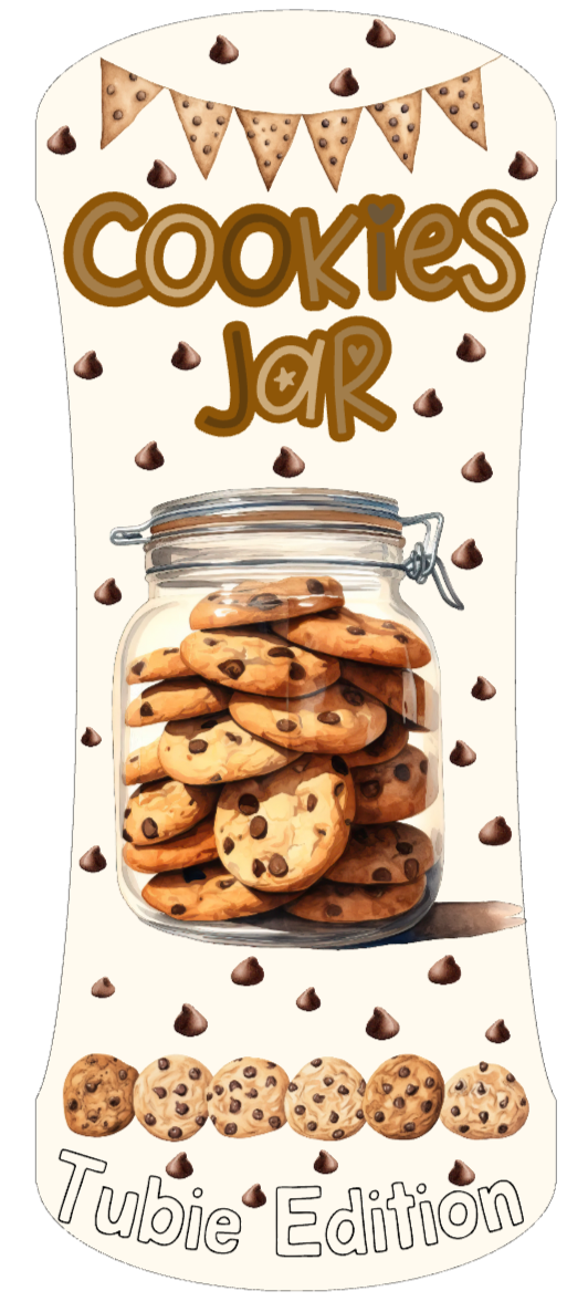 Cookies jar tubie edition - Foodie al tubie feed bottle stickers