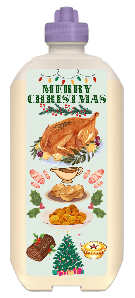 (Nestle Peptamen) Christmas meal tubie edition - Foodie al Tubie feed bottle stickers