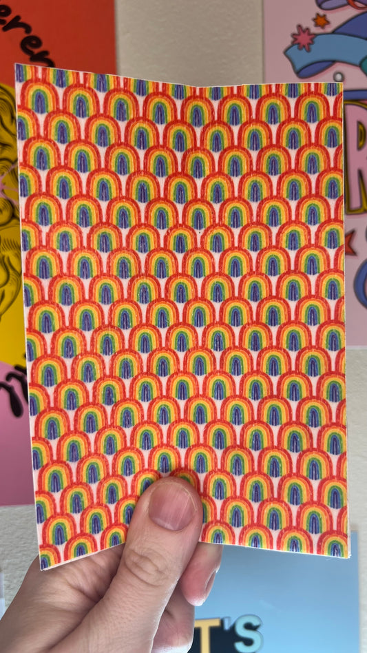 Rainbow repeating Tubie tape