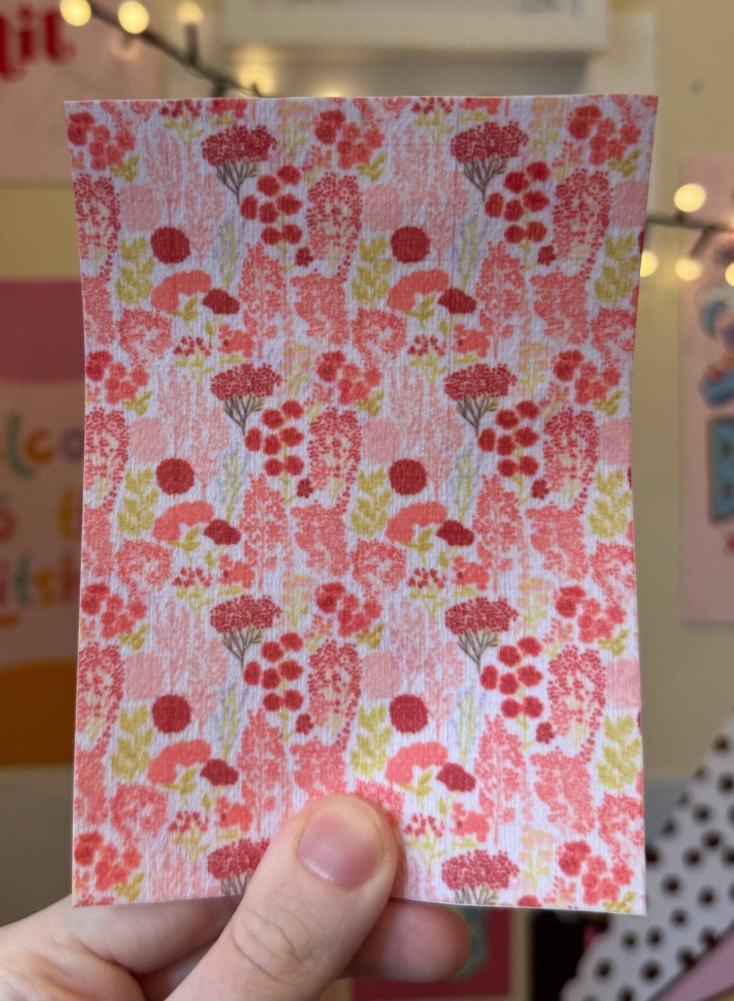 Pink&red floral summer Tubie tape