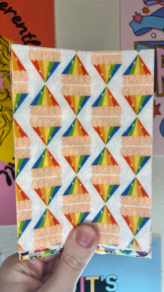 QUEER! rainbow lgbt Tubie tape