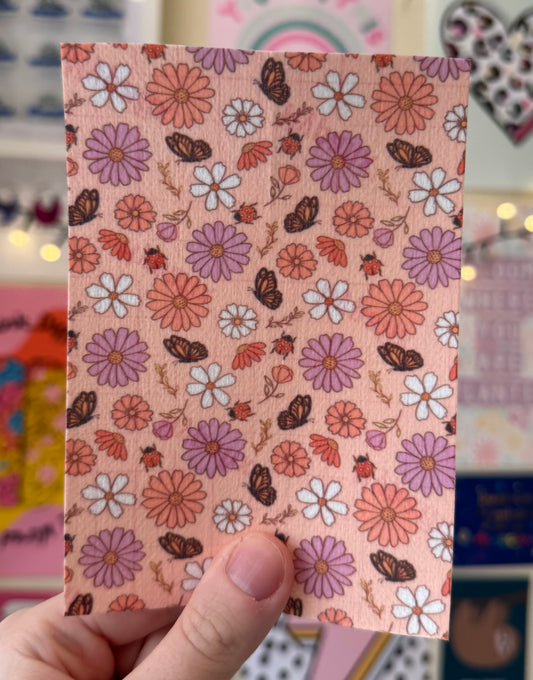 Pink flowers and butterflies cute pink summer 2025 collections Tubie tape