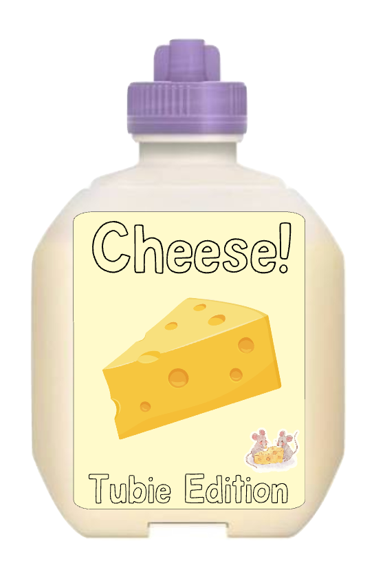 (Nestle Peptamen) cheese tubie edition - Foodie al Tubie (feed bottle stickers)