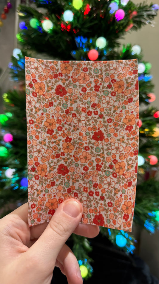 A floral Christmas a Liberty inspired tubie tape! Winter Tubie tape collection