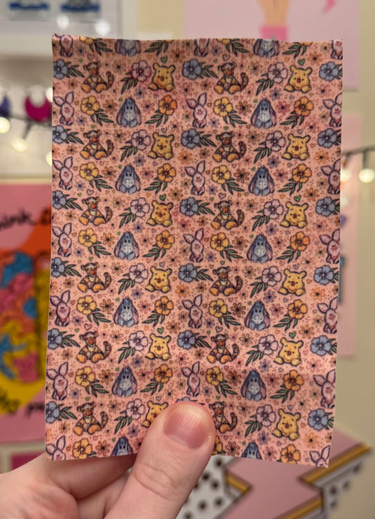 Pink Winnie the pooh & friendsTubie tape collection