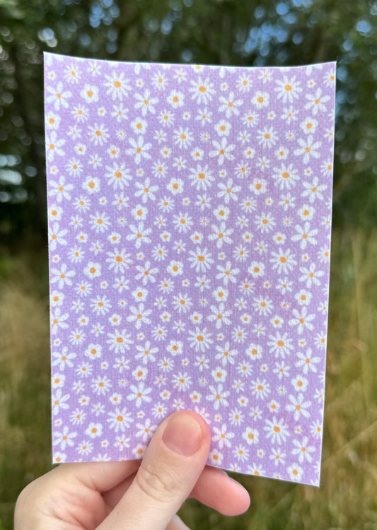 Purple flowers  cute pastel tubie tape collection