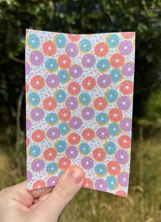 Doughnuts cute pink, purple and blue food tubie tape