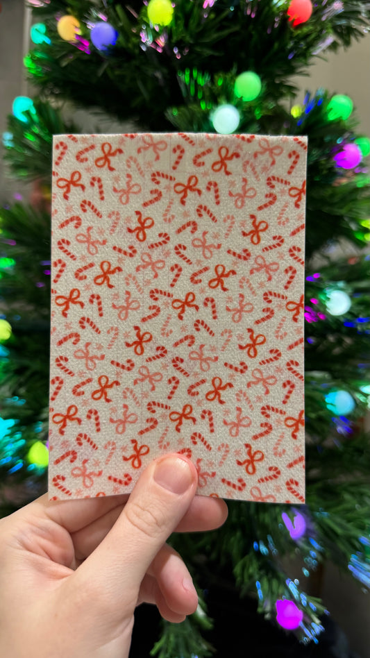 Bows and candy canes Winter Tubie tape collection