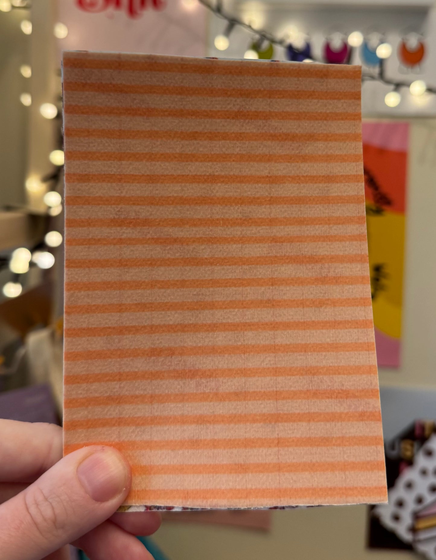 Orange and peach stripes￼Tubie tape