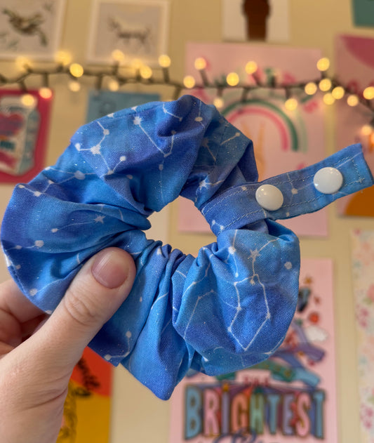 Galaxy constellations Tubie scrunchies