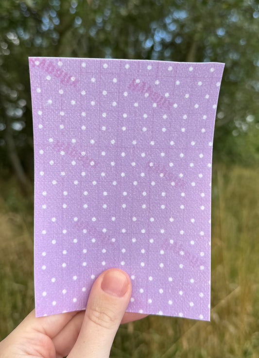 Purple with white dots tubie tape