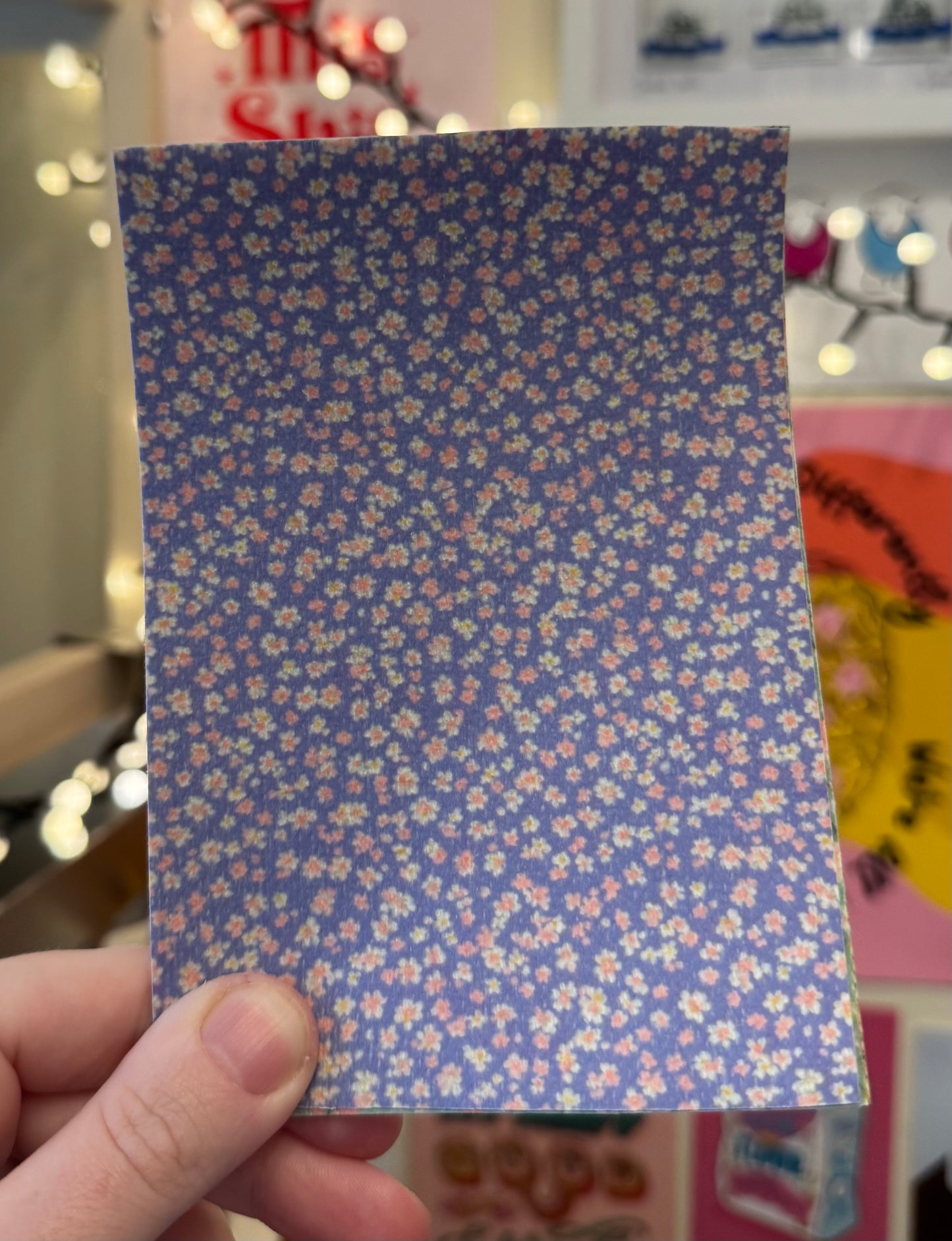 Purple floral confetti Tubie tape