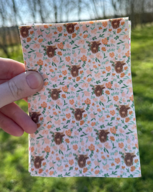 Floral boho cows Tubie tape