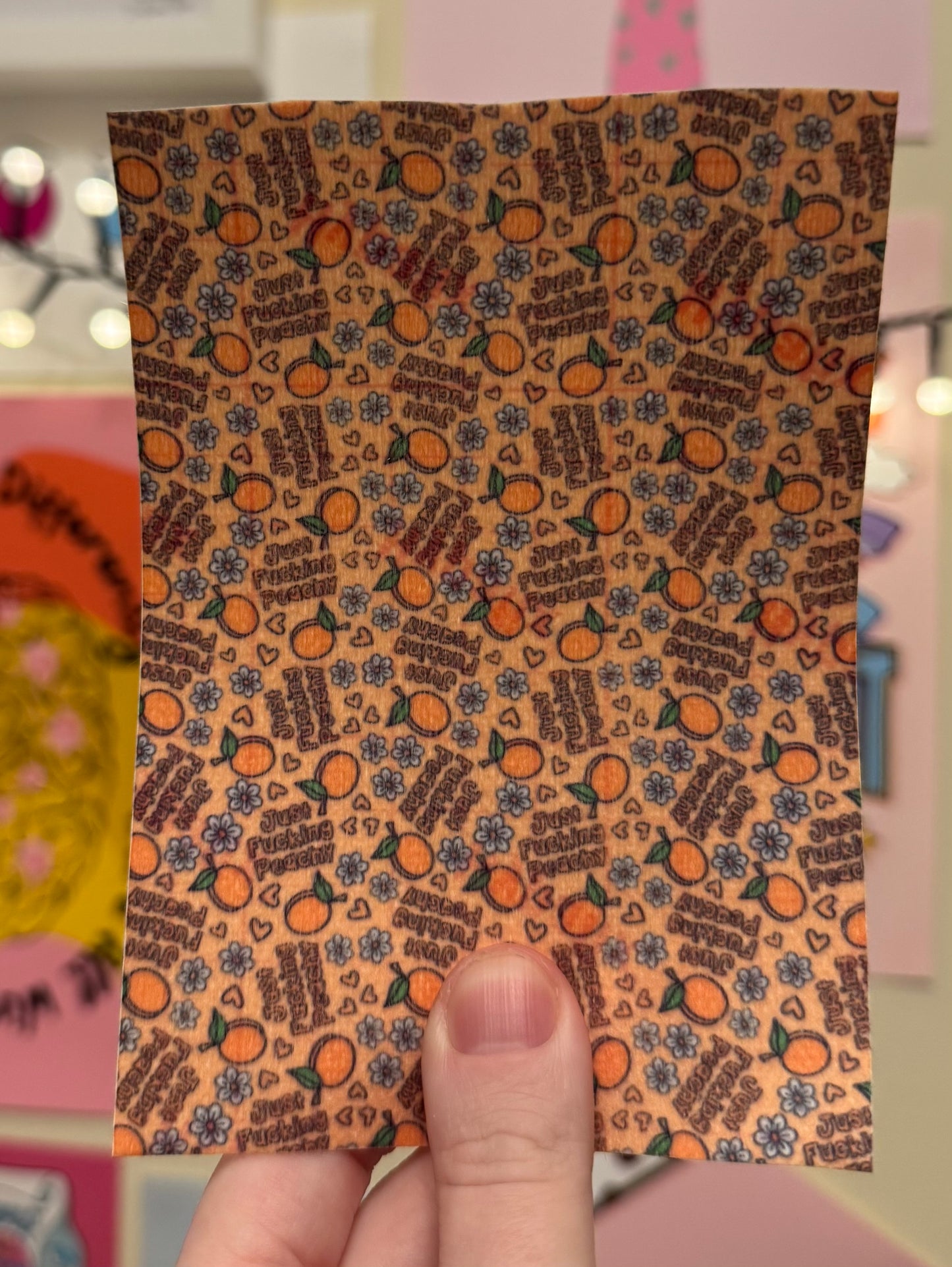 Orange just f*cking peachy swearing  Tubie tape