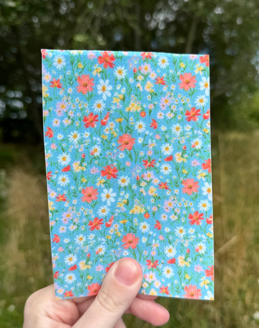 Daisy and poppy’s on blue tubie tape
