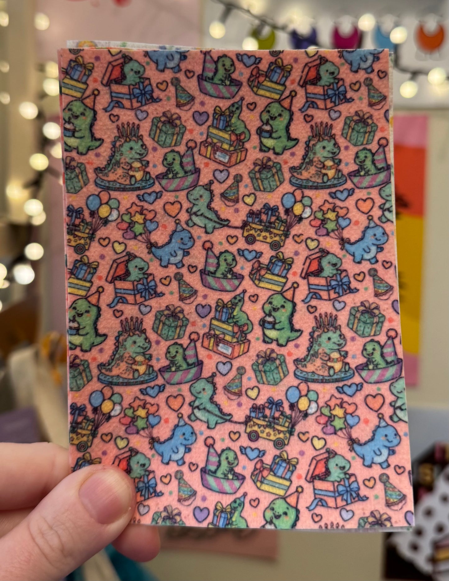 Dino party birthday Tubie tape