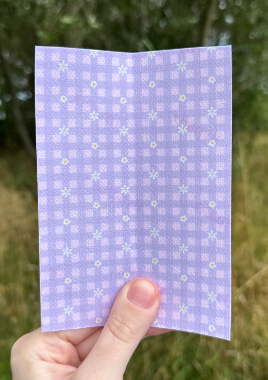 Small purple checkered tubie tape