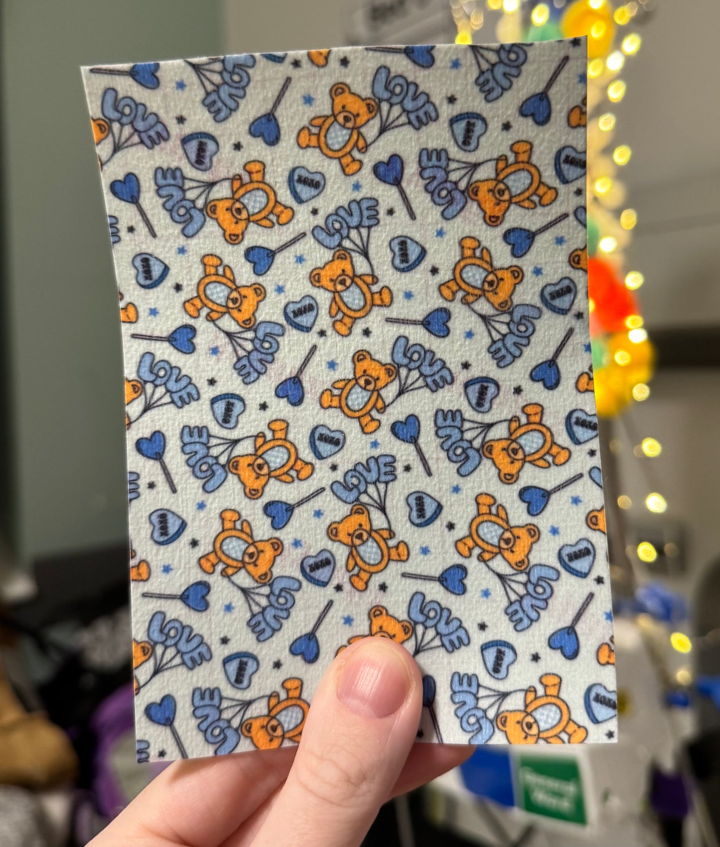 Blue love teddy’s valentines tubie tape collection