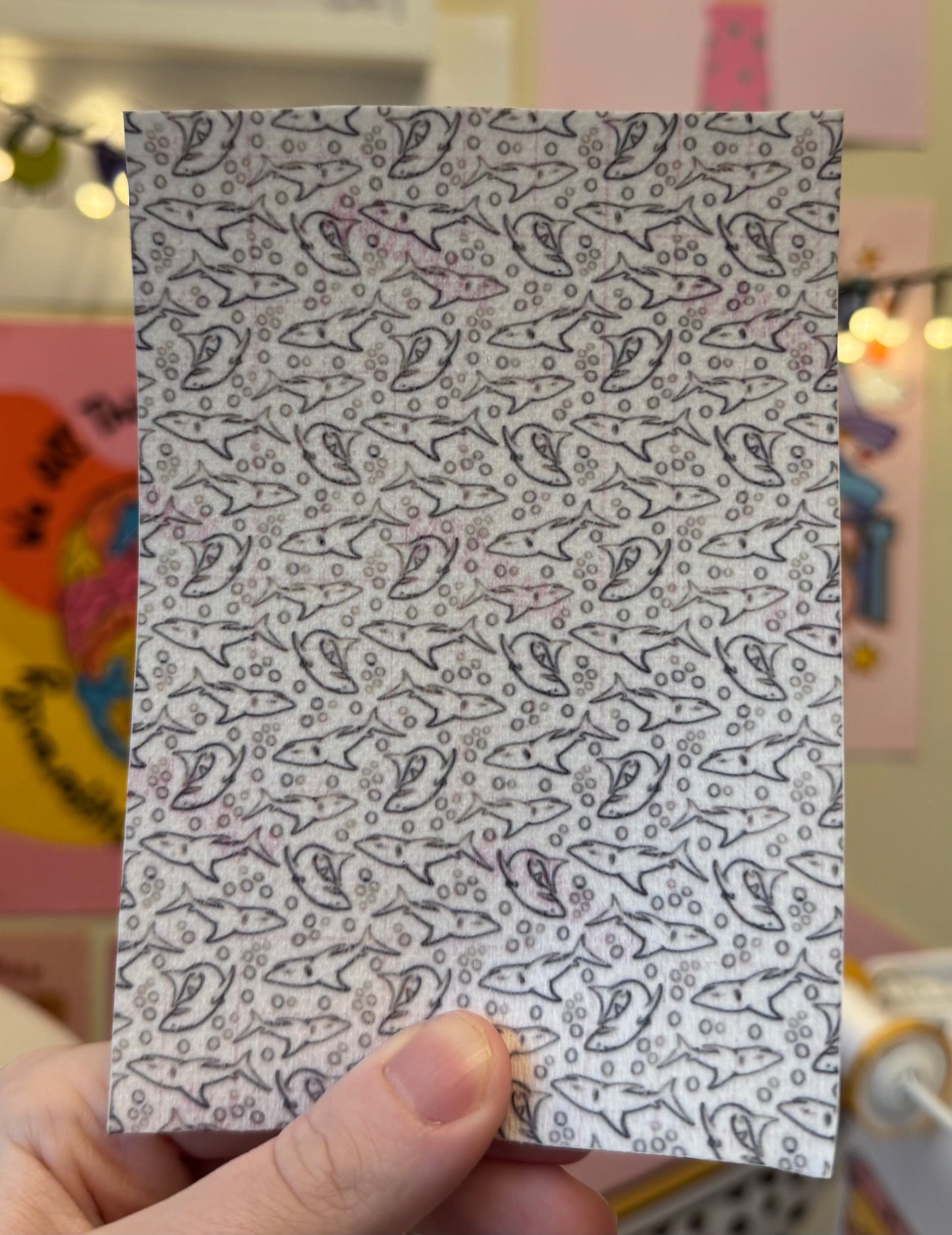 Sharks black & white Tubie tape
