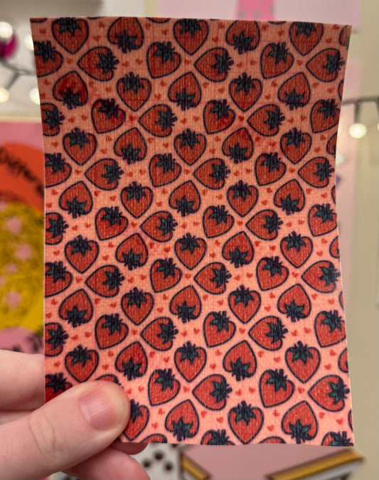 Love heart strawberry Tubie tape