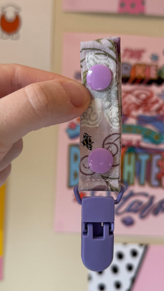 mystical fairy light purple Tubie clips