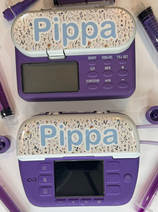 Silly goose personalised Nutricia infinity and infinity 3 pump sticker