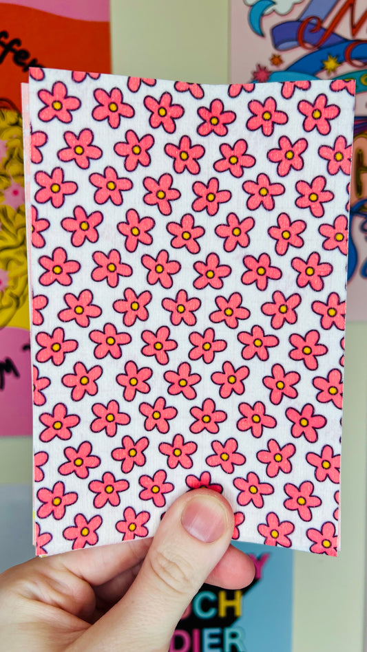 Cute Pink and white flowers Tubie tape