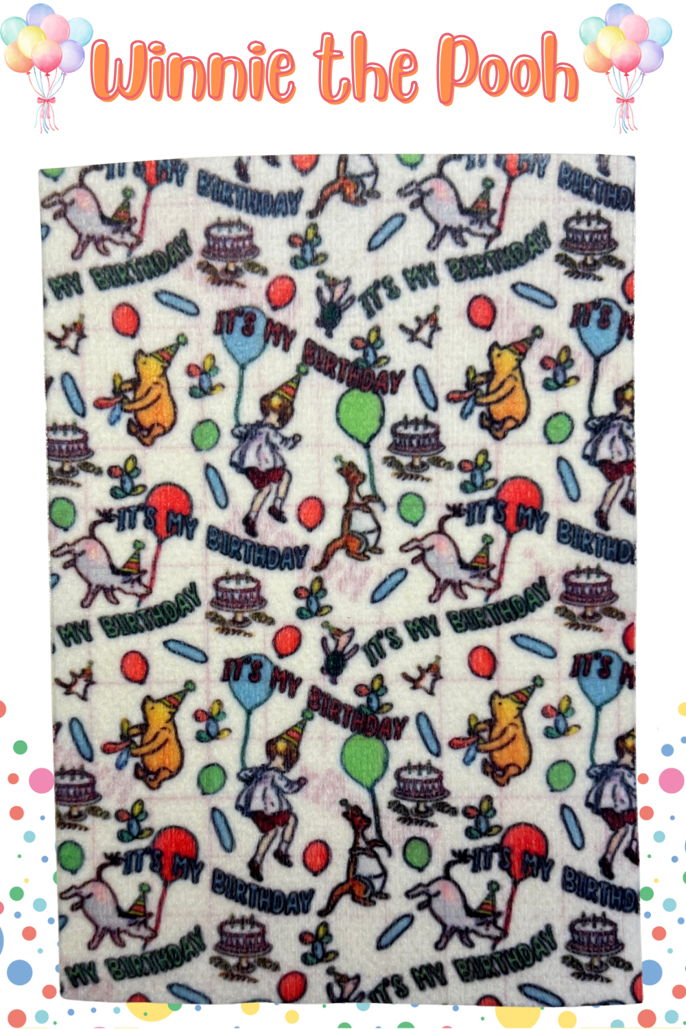 Winnie the Pooh happy birthday celebration tubie tape