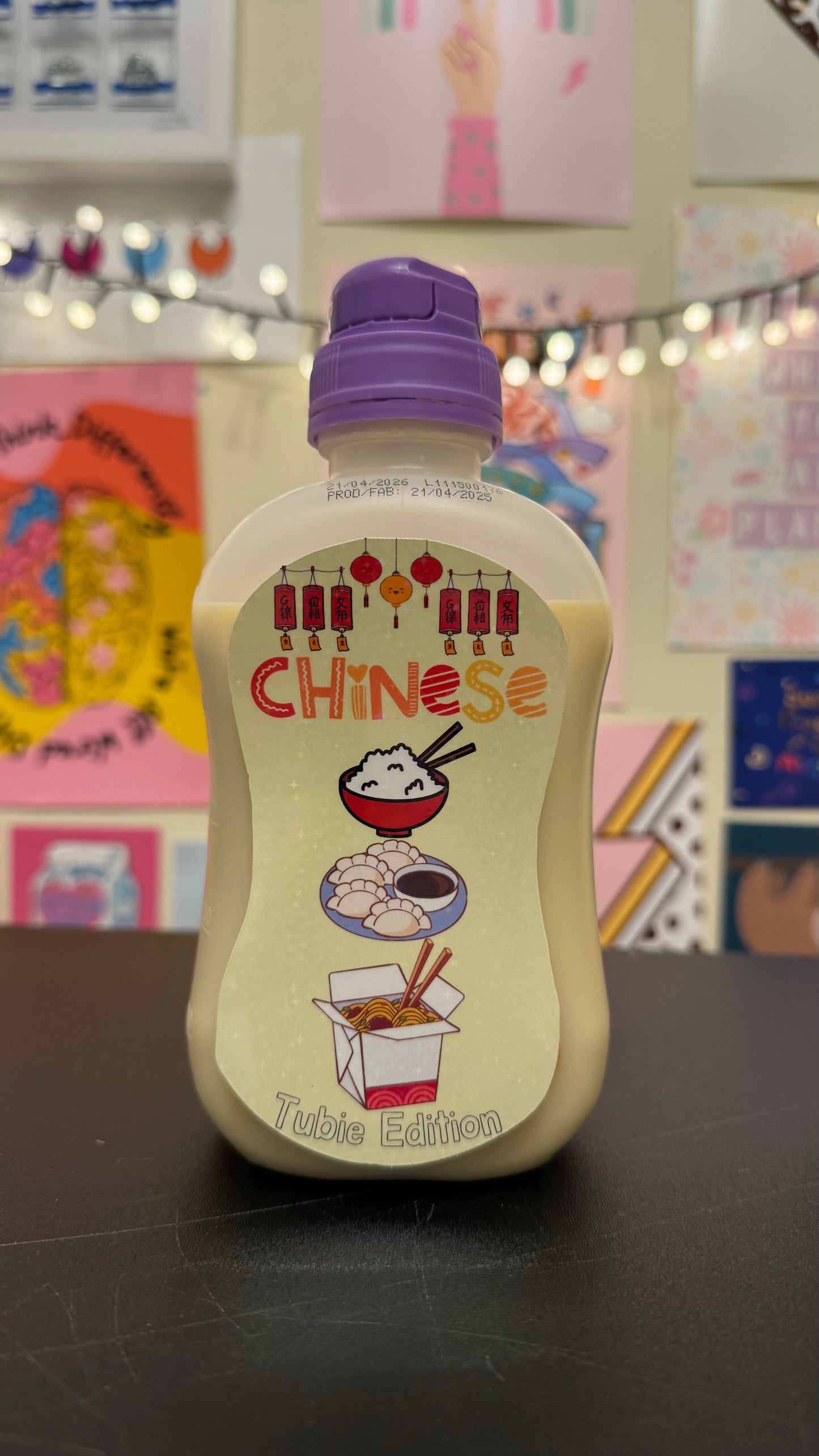 Chinese tubie edition - Foodie al Tubie (feed bottle stickers)