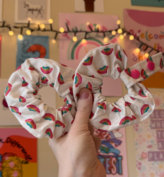 Rainbow Mini tubie scrunchies
