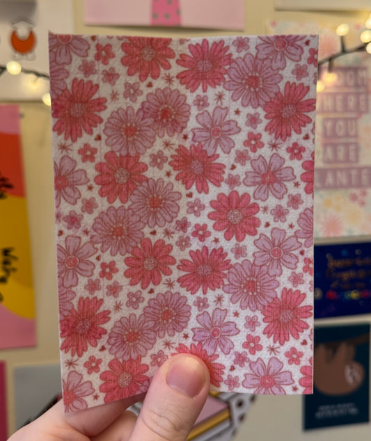 Big pink flowers Tubie tape