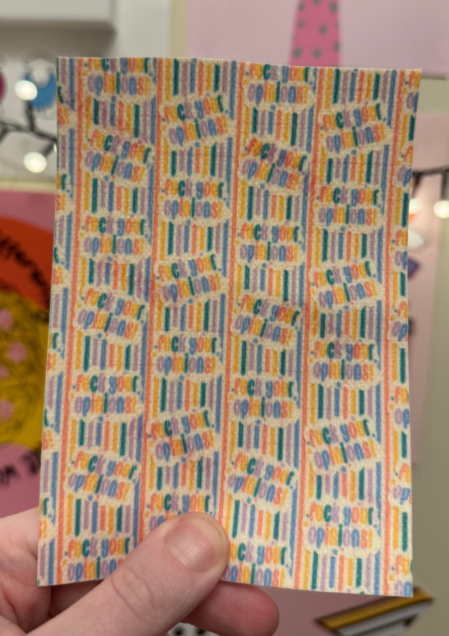 F*ck your opinion (stripes)Tubie tape