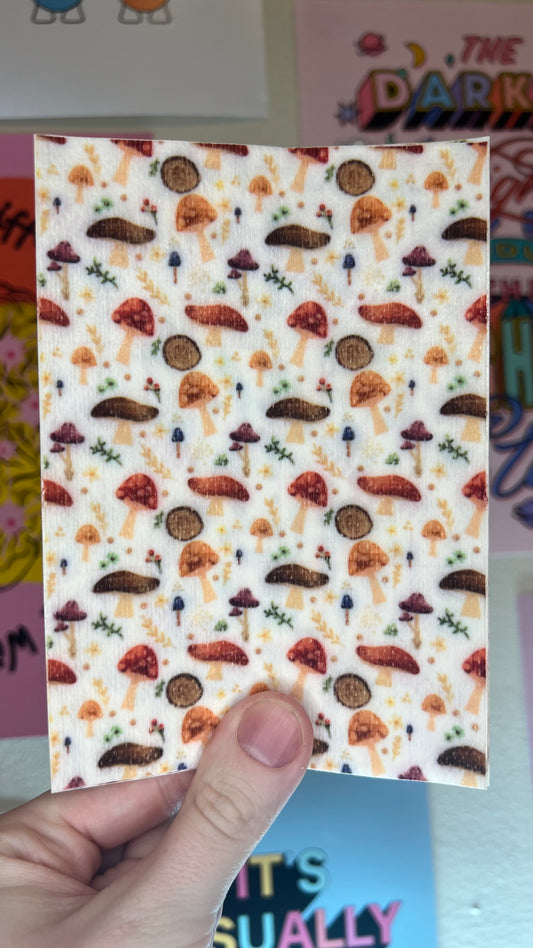 Woodland mushrooms Tubie tape