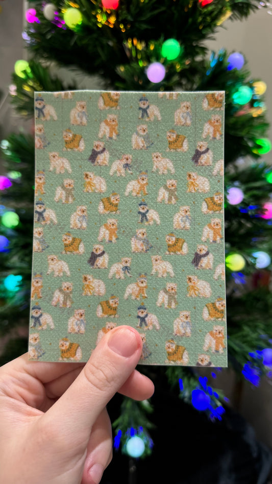 Polar bear cubs  Winter Tubie tape collection