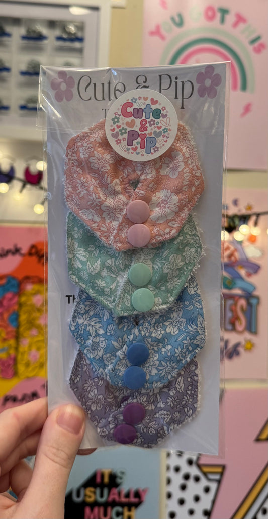 4pcs floral  liberty London Tubie pad multipack collection