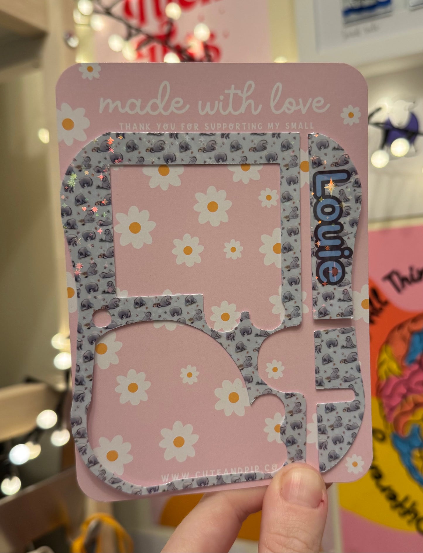 Eeyore Winnie the Pooh Personalised Abbott pump sticker