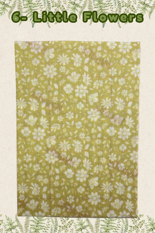 Little white and green flowers Tubie tape