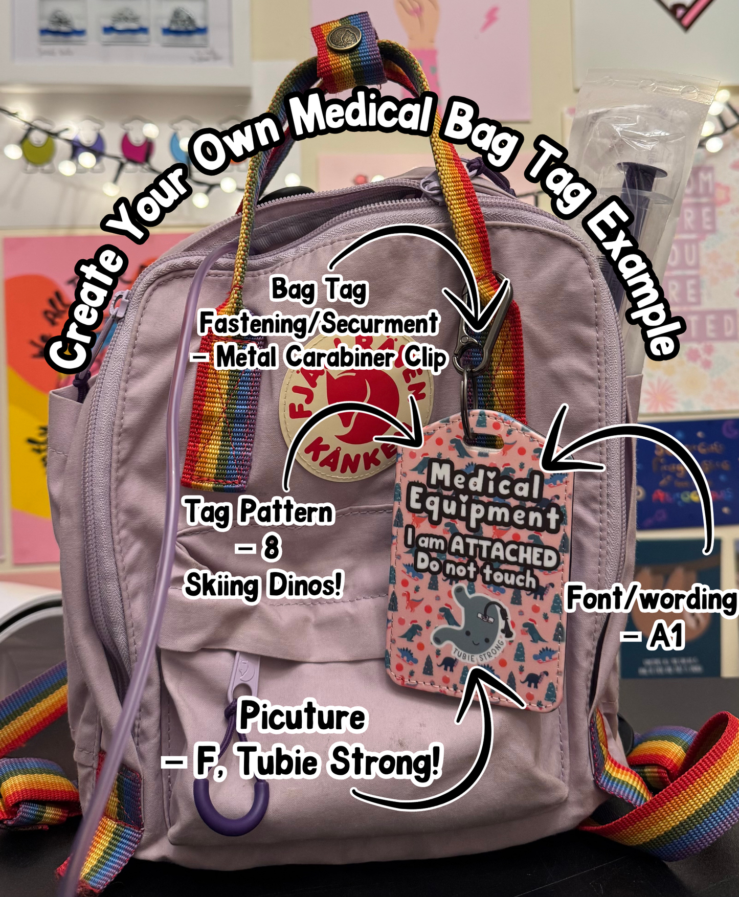 Create Your Own Christmas Medical Bag Tag