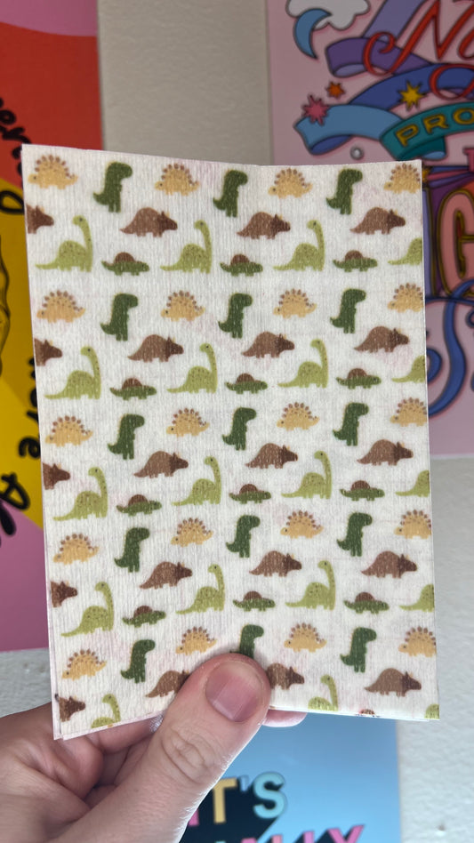 Green dinosaurs Tubie tape