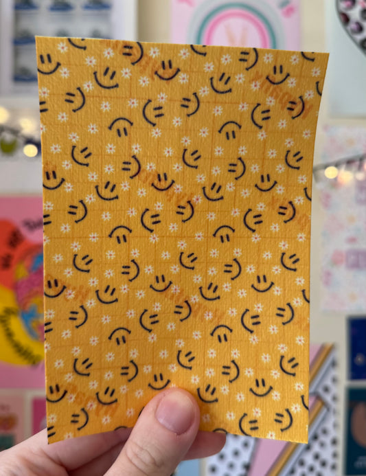 Happy smiling yellow faces Tubie tape collection