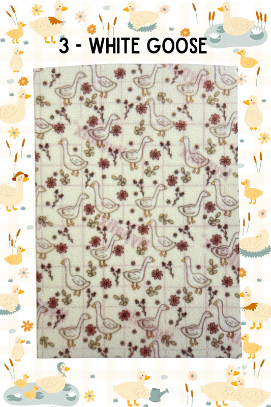 Geese on white Tubie tape
