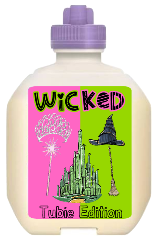 (Nestle Peptamen) Wicked tubie edition - Foodie al Tubie feed bottle stickers
