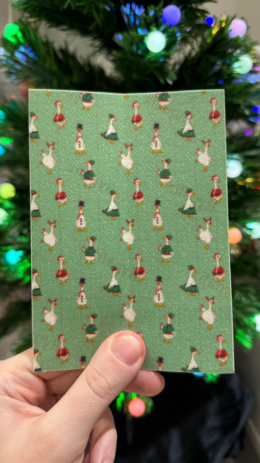 Christmas fancy dressed ducks Winter Tubie tape collection