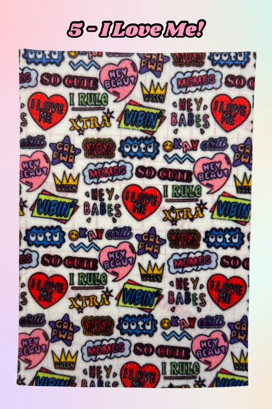 Positive affirmations viral, I love me! Girl power, I rule Tubie tape