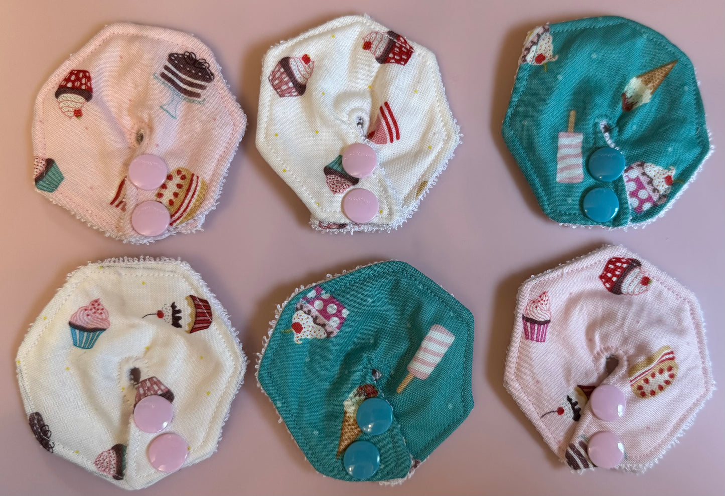 6 pcs summer sweet treats Tubie pad multipack collection