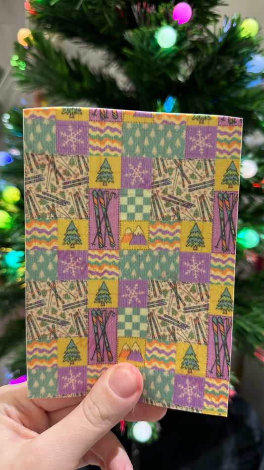 Skiing patchwork Winter snow sport Tubie tape collection